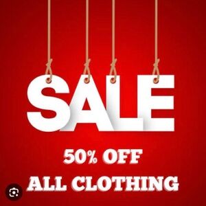 Red and White Sale Poster